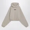 Fear Of God Essential Greige Brushed Sweatshirt In Brown