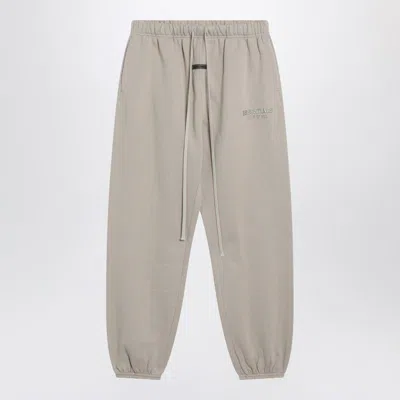 Fear Of God Essential Greige Cotton-blend Joggers In Brown
