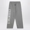 Fear Of God Essential Grey Jogging Trousers With Logo In Gray