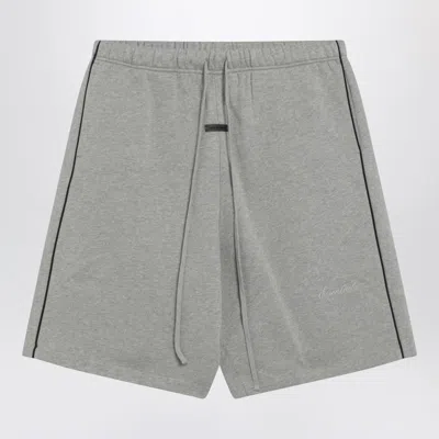 Fear Of God Essential Grey Shorts With Contrasting Trims In Gray