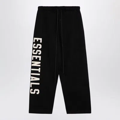 Fear Of God Essential Jogging Trousers With Logo In Black