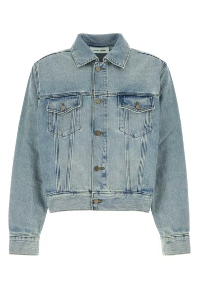Fear Of God Essential Lightweight Denim Jacket For Men In Light Blue