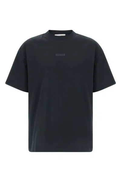 Fear Of God Essential Logo T-shirt In Black