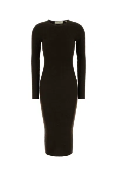 Fear Of God Essential Long Dress In Brown