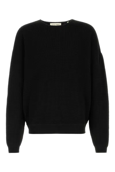 Fear Of God Essential Men's Essential Knit Crewneck Sweater In Black