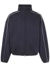 Fear Of God Essential Modern Fit Fleece Track Jacket Clothing In Blue