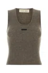 Fear Of God Essential Mud Polyester Blend Tank Top In Brown
