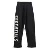 Fear Of God Essential Jogging Trousers With Logo In Black