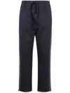 Fear Of God Essential Relaxed Fleece Sweatpant With Piping Clothing In Blue
