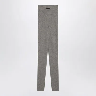 Fear Of God Essential Ribbed Leggings In Gray