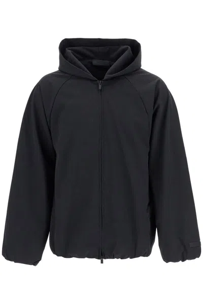 Fear Of God Essential Short Bonded Nylon Jacket In Black