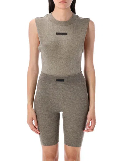 Fear Of God Essential Sleeveless Bodysuit In Gray