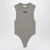 Fear Of God Essential Sleeveless Cotton-blend Bodysuit In Gray