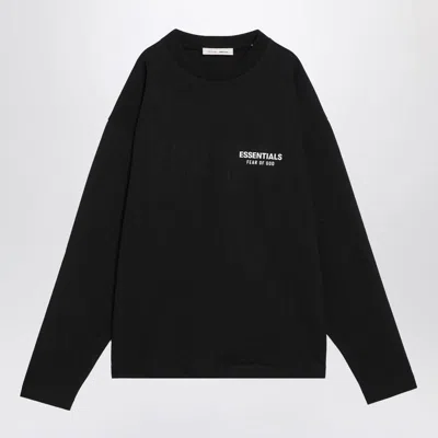 Fear Of God Essential Sweater With Logo In Black
