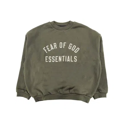 Fear Of God Essential Sweaters In Green