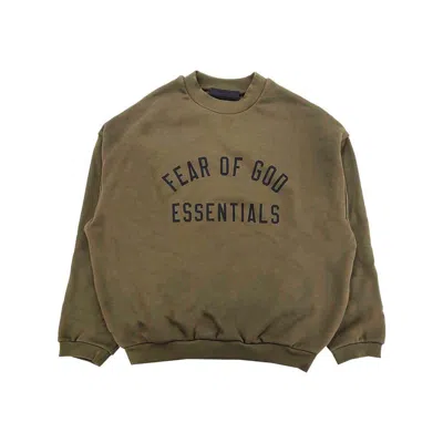 Fear Of God Essential Sweaters In Green