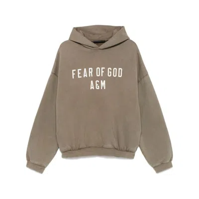 Fear Of God Essential Sweatshirts In Green