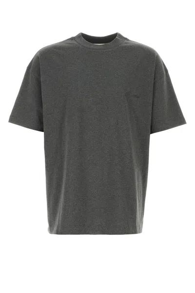 Fear Of God Essential Dark Grey Cotton T-shirt In Gray