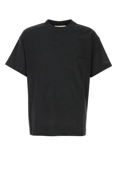 Fear Of God Essential Slate Cotton Blend T-shirt In Black