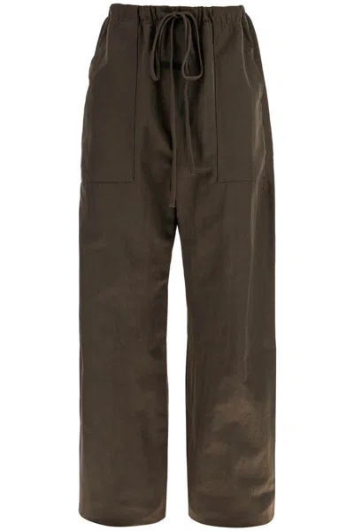 Fear Of God Essential Textured Nylon Utility Pants For Versatile In Brown