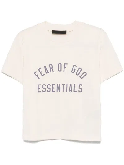 Fear Of God Essential Tri-blend Crewneck Tee In Brown