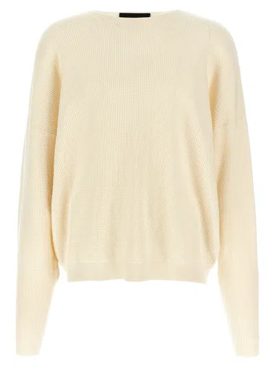 Fear Of God Essential Waffle Sweaters And Cardigans Beige In Neutral