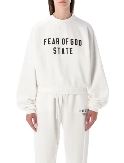 Fear Of God Essential White  Sweatshirt
