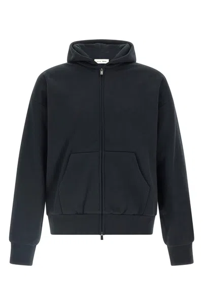 Fear Of God Essential Zipped Sweatshirt In Black