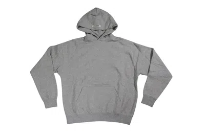 Pre-owned Fear Of God Essentials 3m Logo Pullover Hoodie Dark Heather In Dark Heather Grey