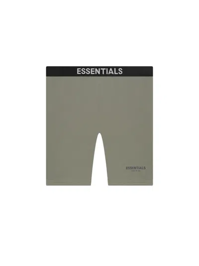 Pre-owned Fear Of God Essentials Athletic Biker Shorts In Charcoal/grey Flannel
