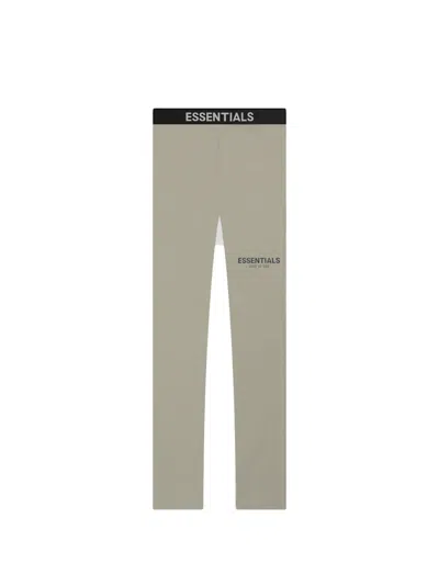 Pre-owned Fear Of God Essentials Athletic Leggings In Moss/goat In Green