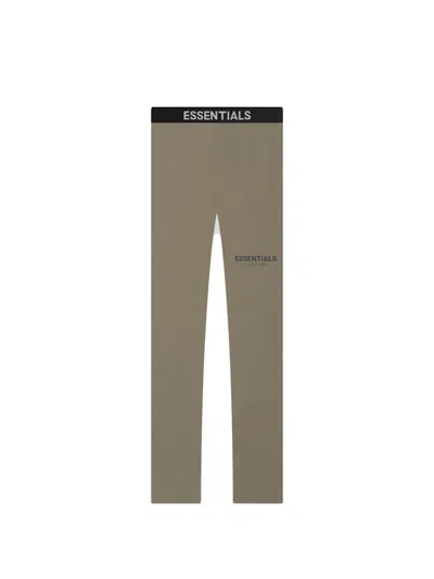 Pre-owned Fear Of God Essentials Athletic Leggings In Taupe