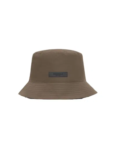 Pre-owned Fear Of God Essentials Bucket Hat In Wood