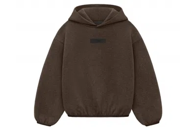 Pre-owned Fear Of God Essentials Core Collection Kids Essentials Core Collection Hoodie Heather Wood
