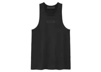 Pre-owned Fear Of God Essentials Core Collection Kids Essentials Core Collection Tanktop In Black