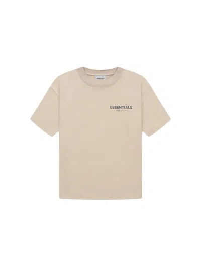 Pre-owned Fear Of God Essentials Core Collection Kids T-shirt In String