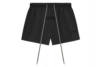 Pre-owned Fear Of God Essentials Core Collection Nylon Running Short Black