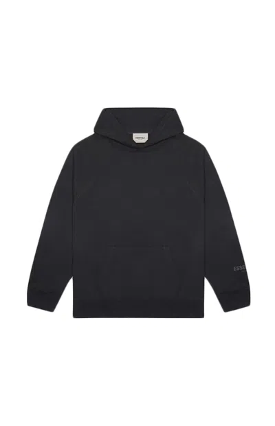 Pre-owned Fear Of God Essentials Core Pullover Hoodie In Dark Slate/stretch Limo/black