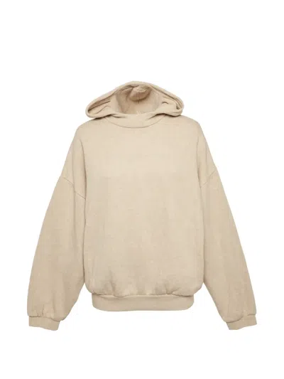 Pre-owned Fear Of God Essentials Cotton Hoodie In Neutral
