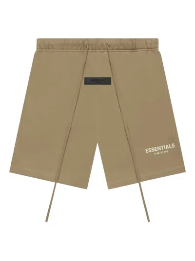Fear Of God Essentials Drawstring Shorts In Neutral