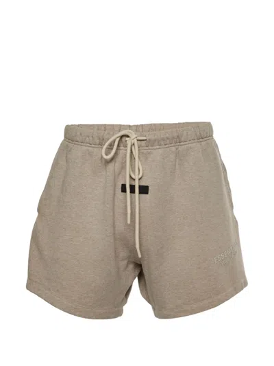 Pre-owned Fear Of God Essentials Drawstring Shorts In Neutral