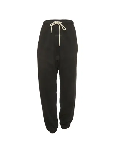 Pre-owned Fear Of God Essentials Drawstring Track Pants In Black