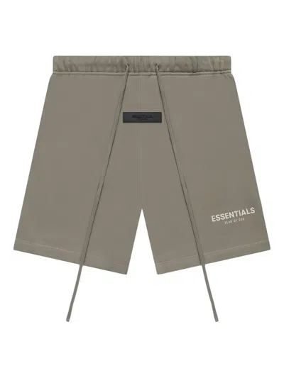 Fear Of God Essentials Elasticated Shorts In Brown