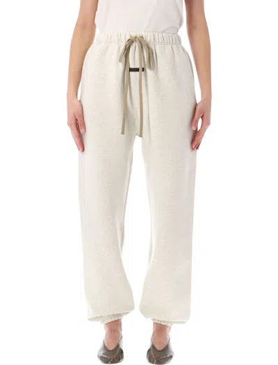 Fear Of God Essentials  Classic Beige Sweatpants In White