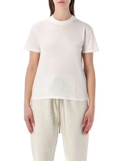 Fear Of God Essentials  Ivory Embroidered Classic Tee In White