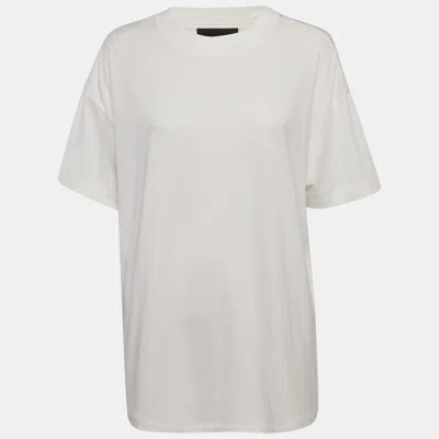 Pre-owned Fear Of God Essentials  White Jersey Oversized T-shirt M