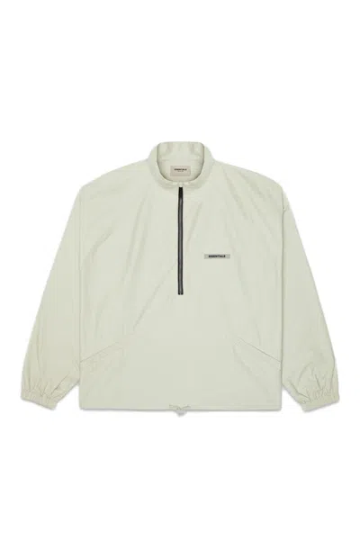 Pre-owned Fear Of God Essentials Half Zip Track Jacket In Alfalfa Sage