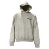 Fear Of God Essentials Logo Hoodie In Grey Cotton In Gray