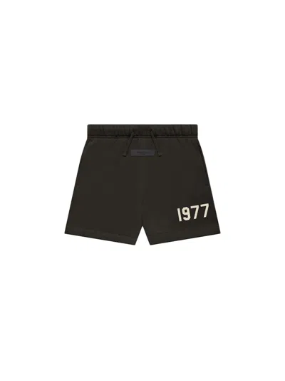 Pre-owned Fear Of God Essentials Kid's Essentials Sweatshort In Off Black