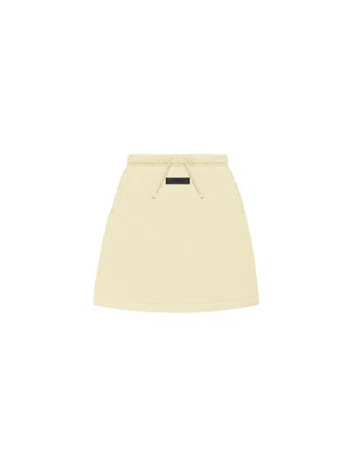 Pre-owned Fear Of God Essentials Kid's Mid Length Skirt In Canary